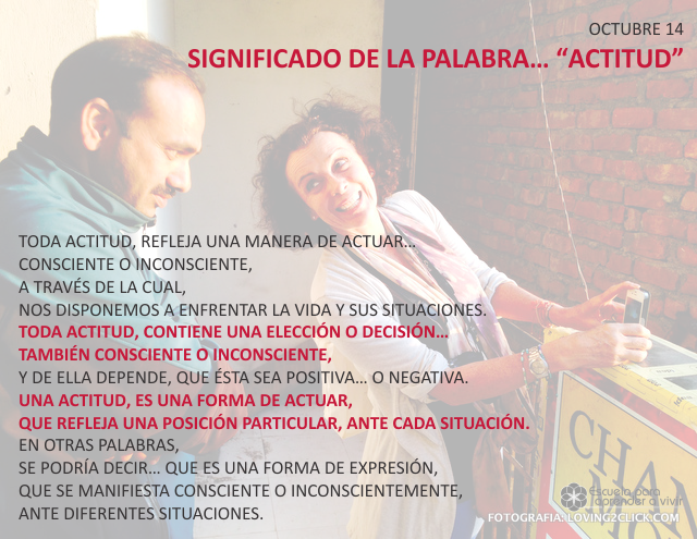 Significado de la palabra... actitud